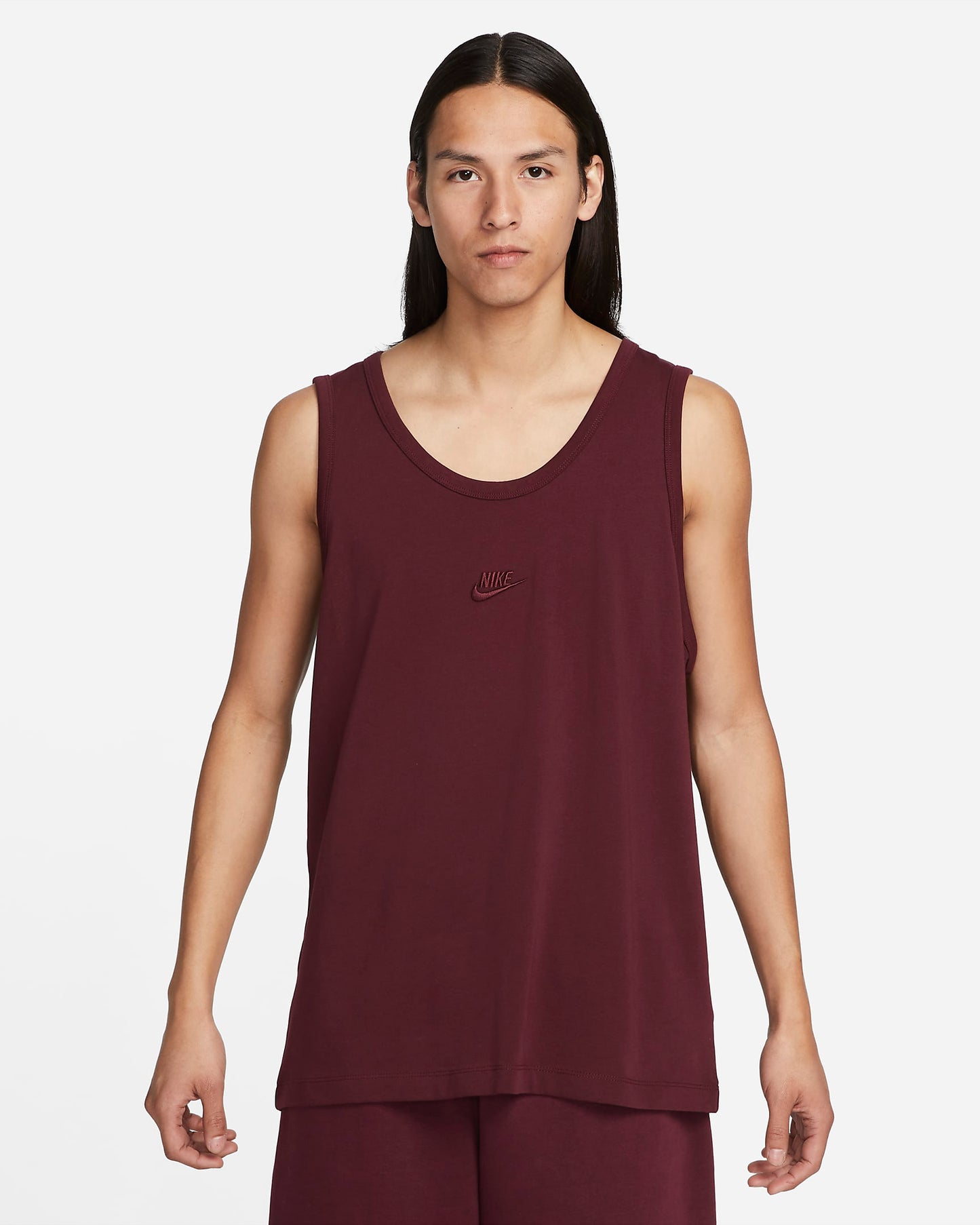 Nike Sportswear Premium Essentials Tank Top | Night Maroon