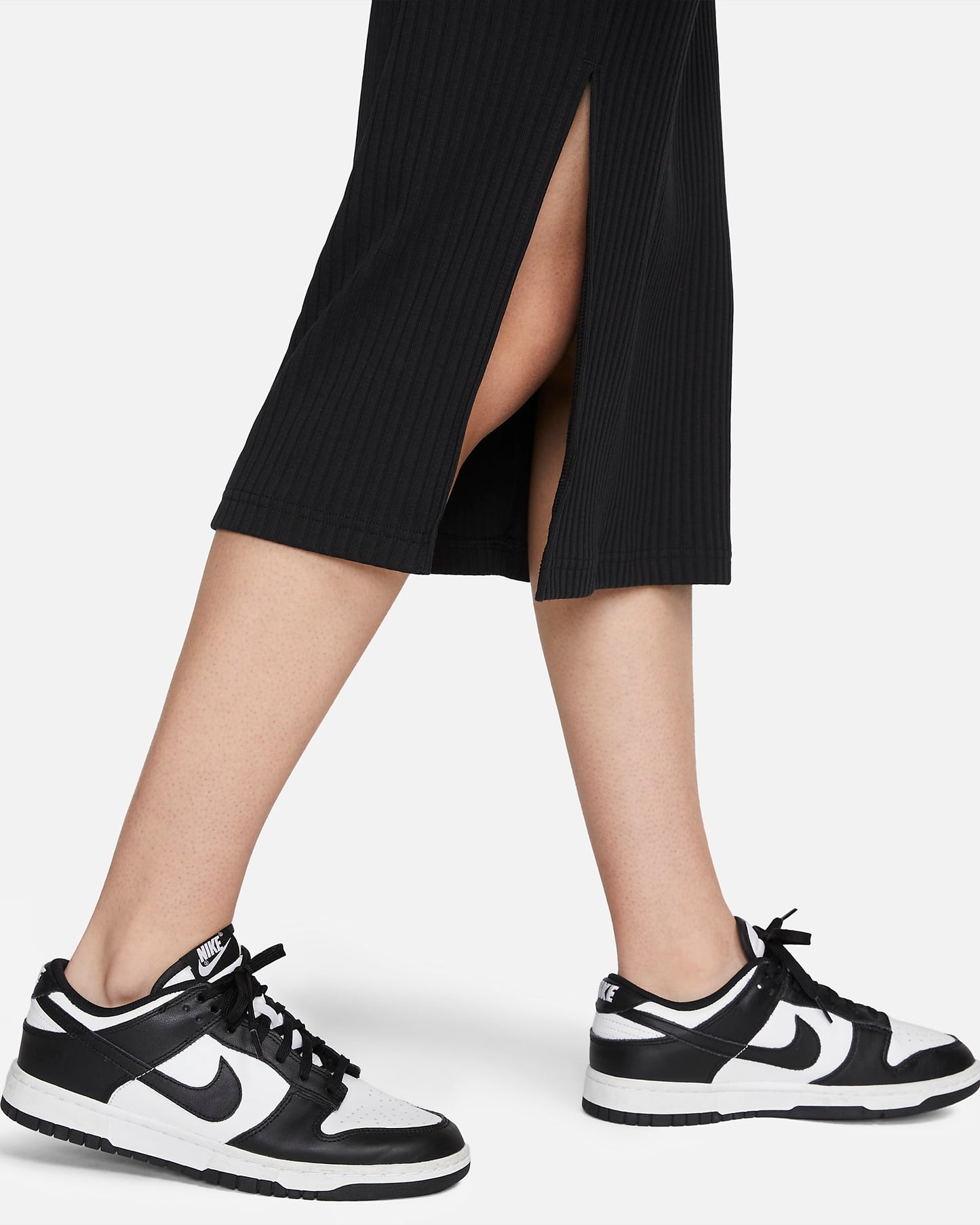 Nike Sportswear Women's High-Waisted Ribbed Jersey Skirt | Black