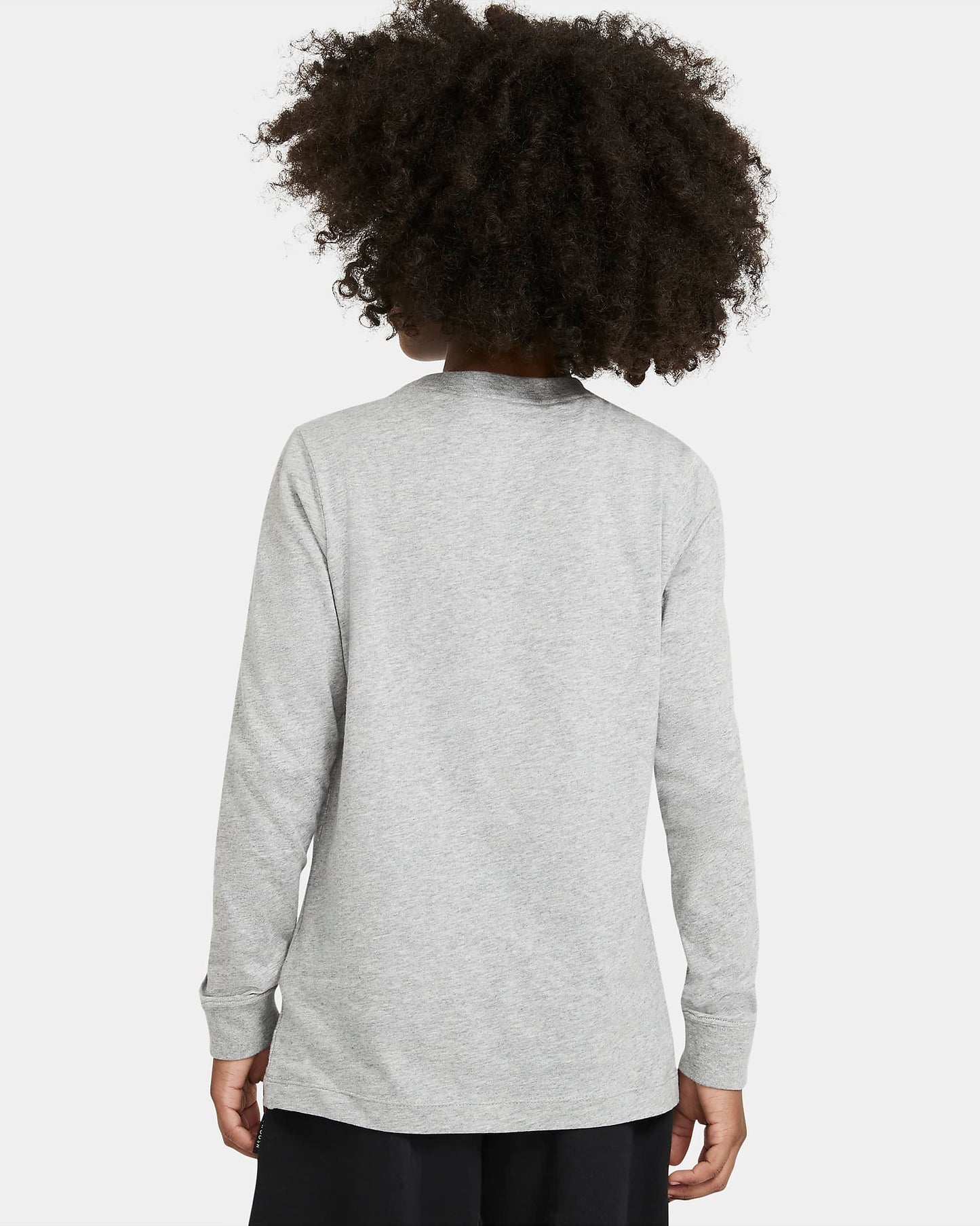 Nike Sportswear Older Kids' (Boys') Long-Sleeve T-Shirt | Dark Grey Heather