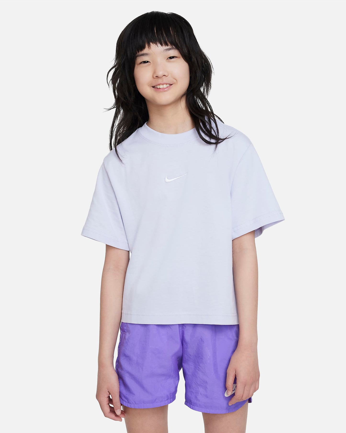 Nike Sportswear Older Kids' (Girls') T-Shirt | Oxygen Purple