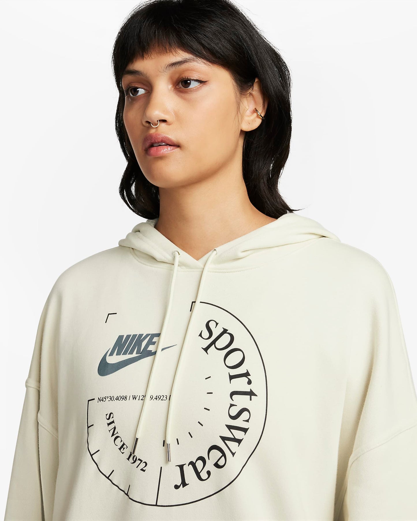 Nike Sportswear Oversized Pullover Hoodie | Sea Glass