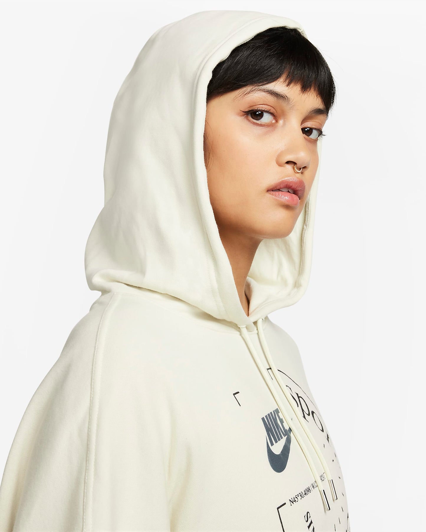 Nike Sportswear Oversized Pullover Hoodie | Sea Glass