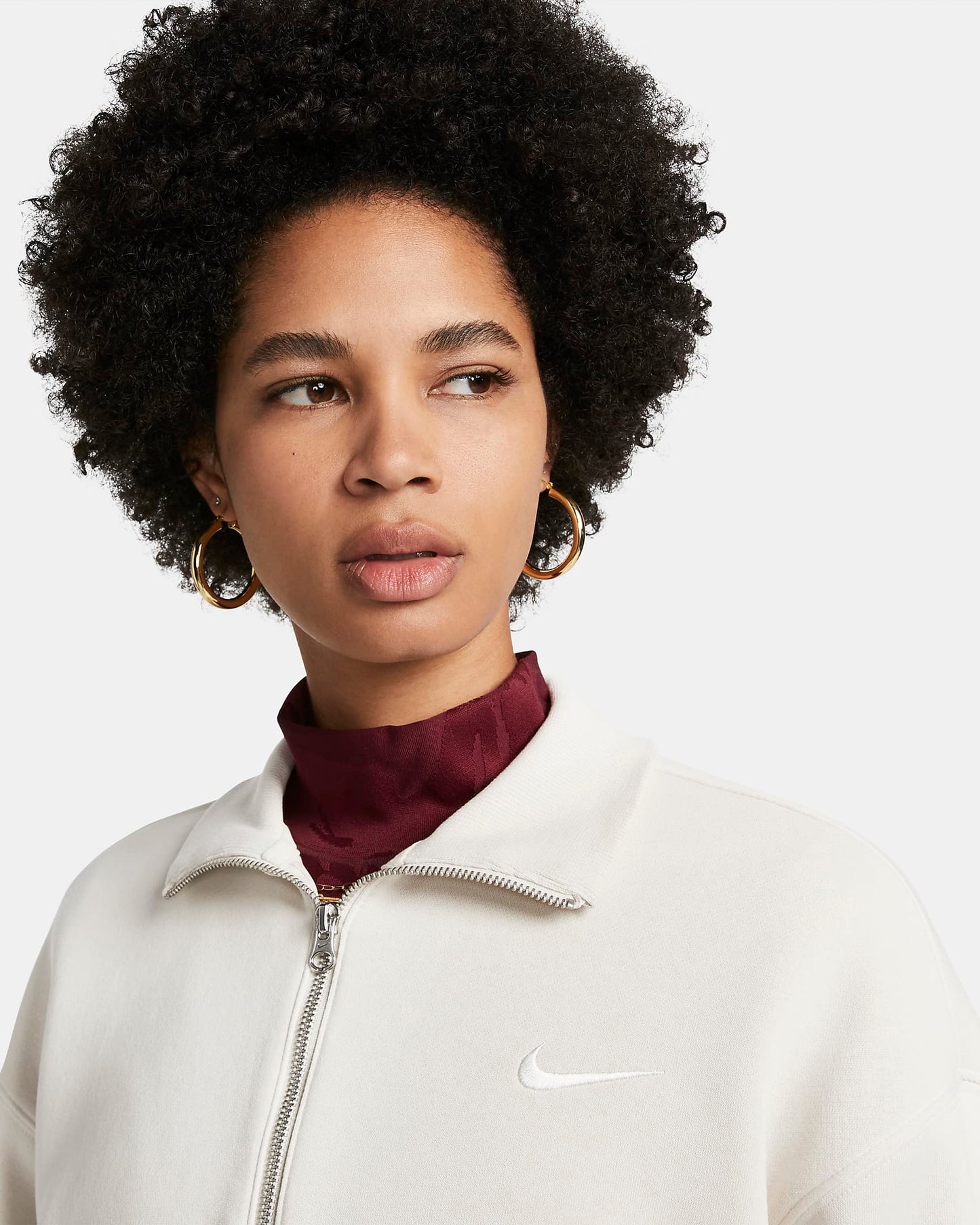 Nike Sportswear Phoenix Fleece Zip | Light Orewood Brown