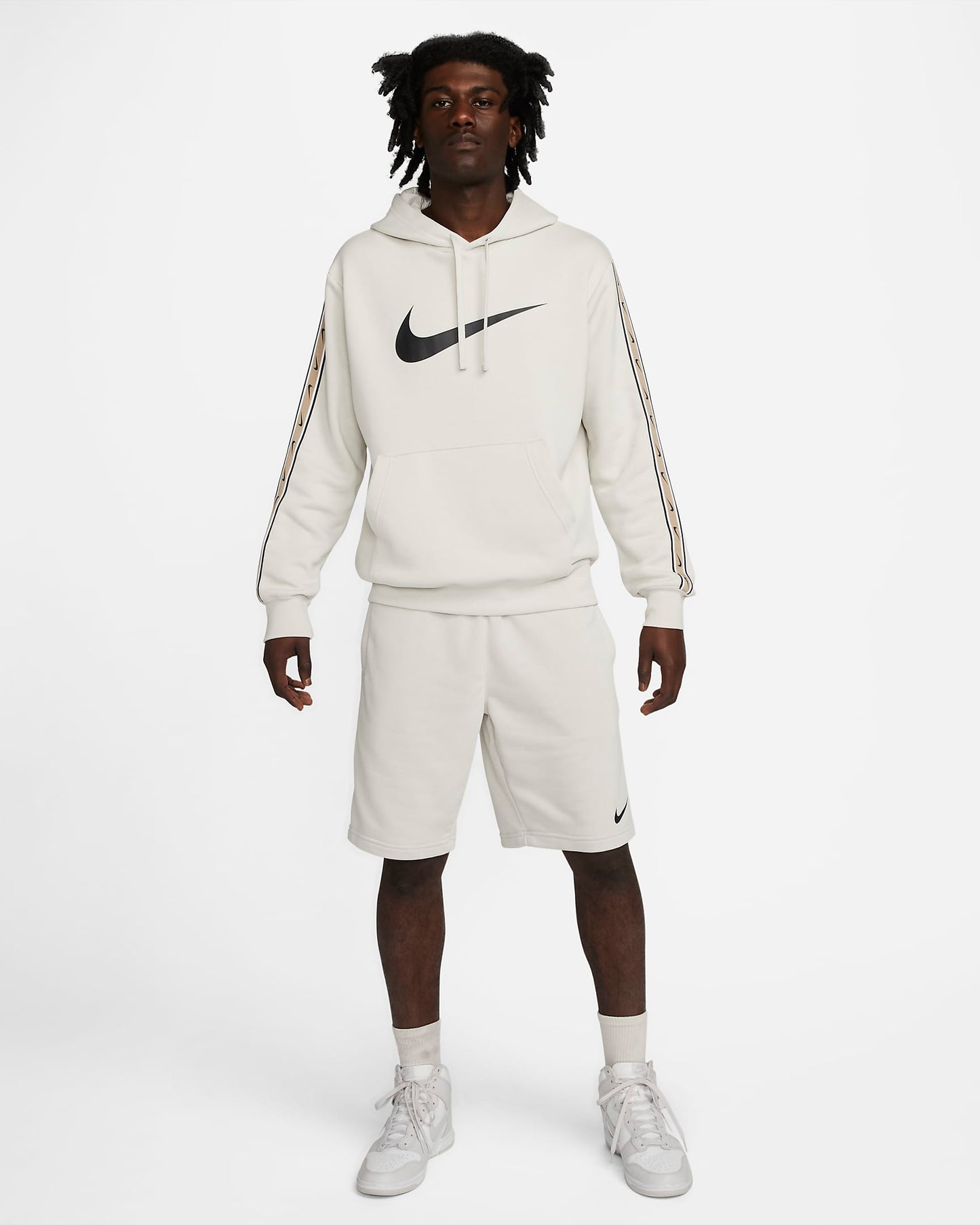 Nike Sportswear Repeat Pullover Fleece Hoodie | Light Bone