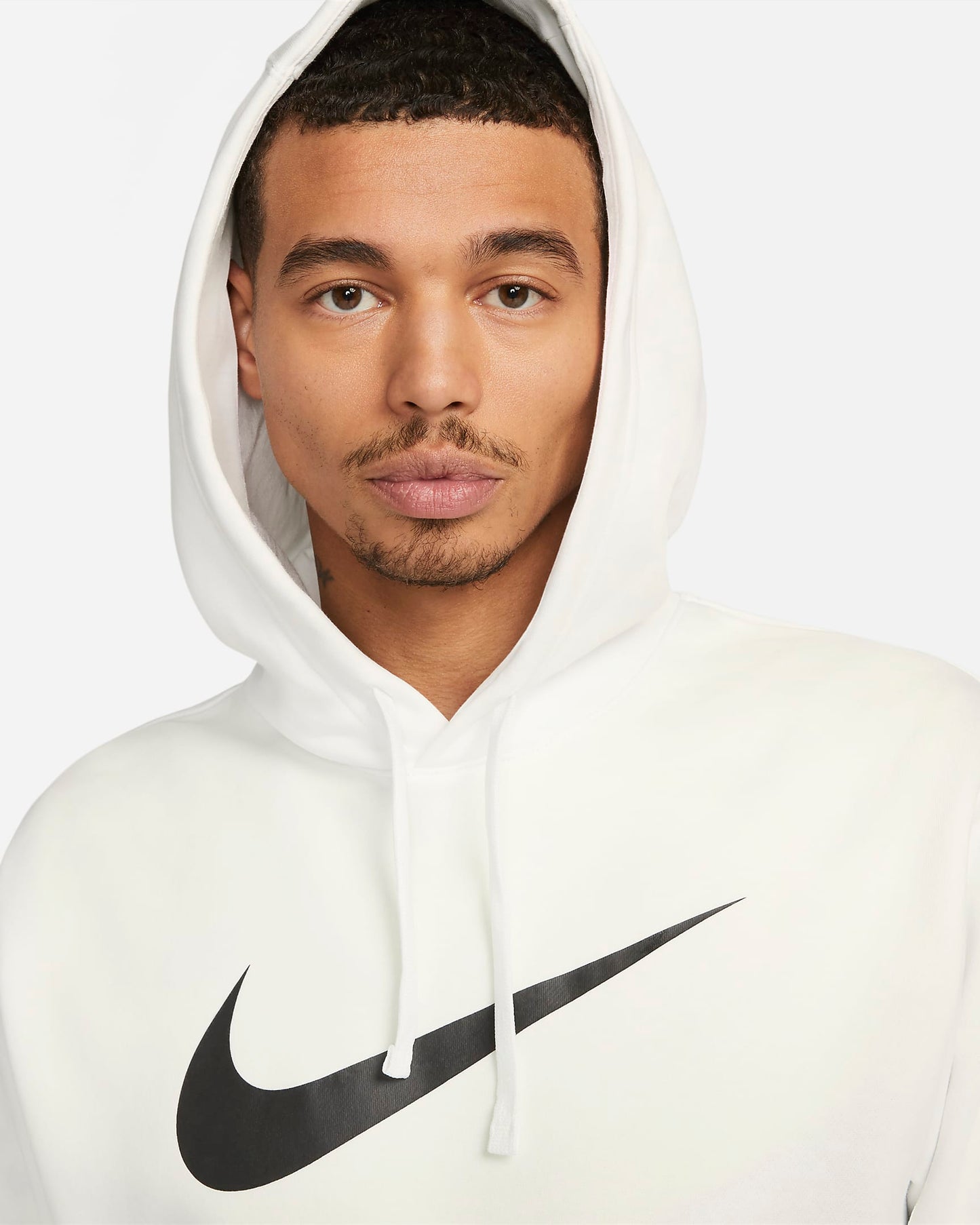 Nike Sportswear Repeat Pullover Fleece Hoodie | White