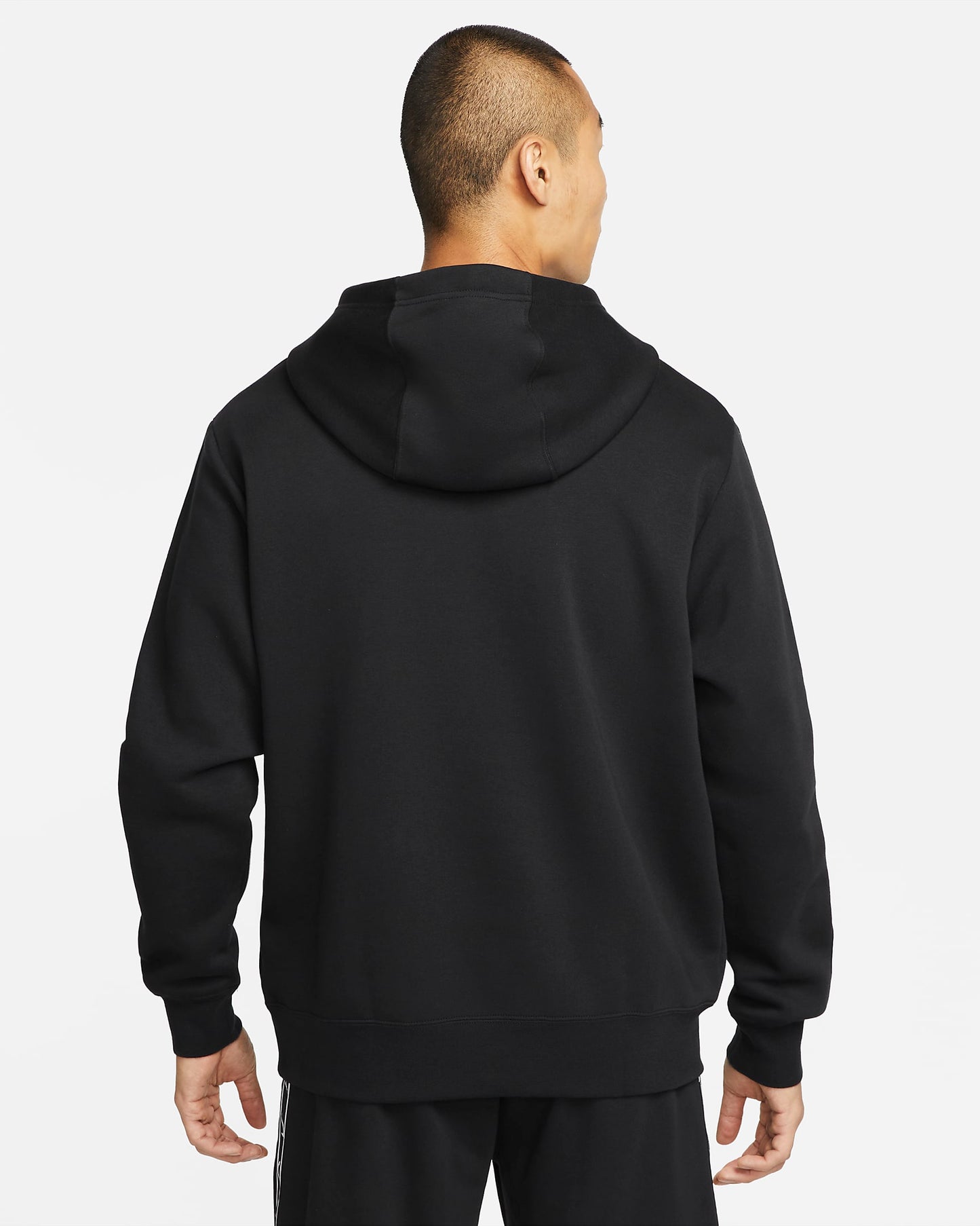 Nike Sportswear Repeat Pullover Fleece Hoodie | Black&White