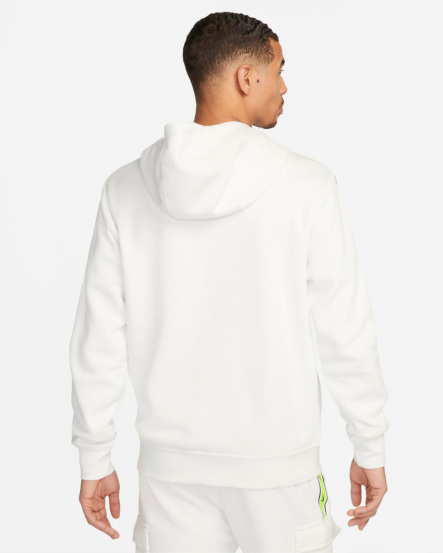 Nike Sportswear Repeat Pullover Fleece Hoodie | White