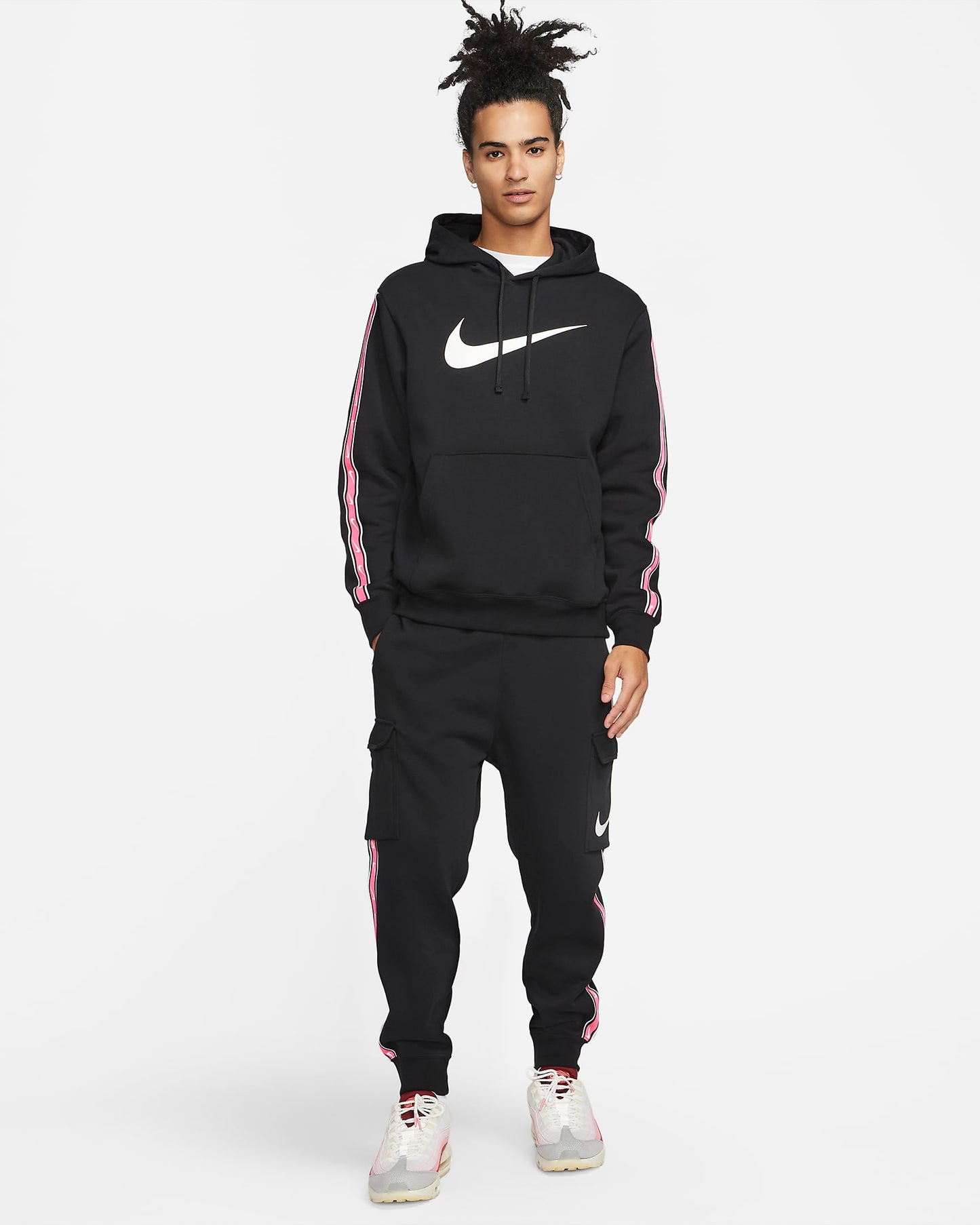 Nike Sportswear Repeat Pullover Fleece Hoodie | Black