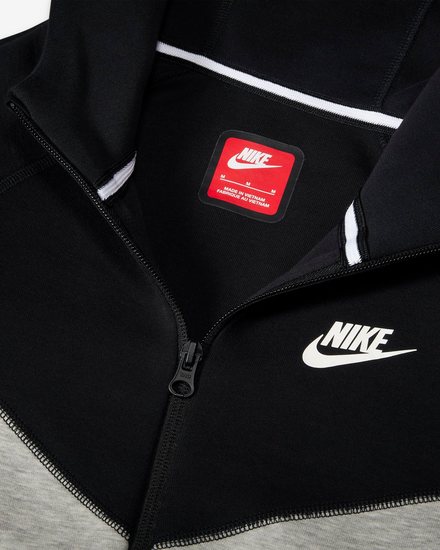 Nike Sportswear Tech Fleece Older Boys' Hoodie | Grey&Black