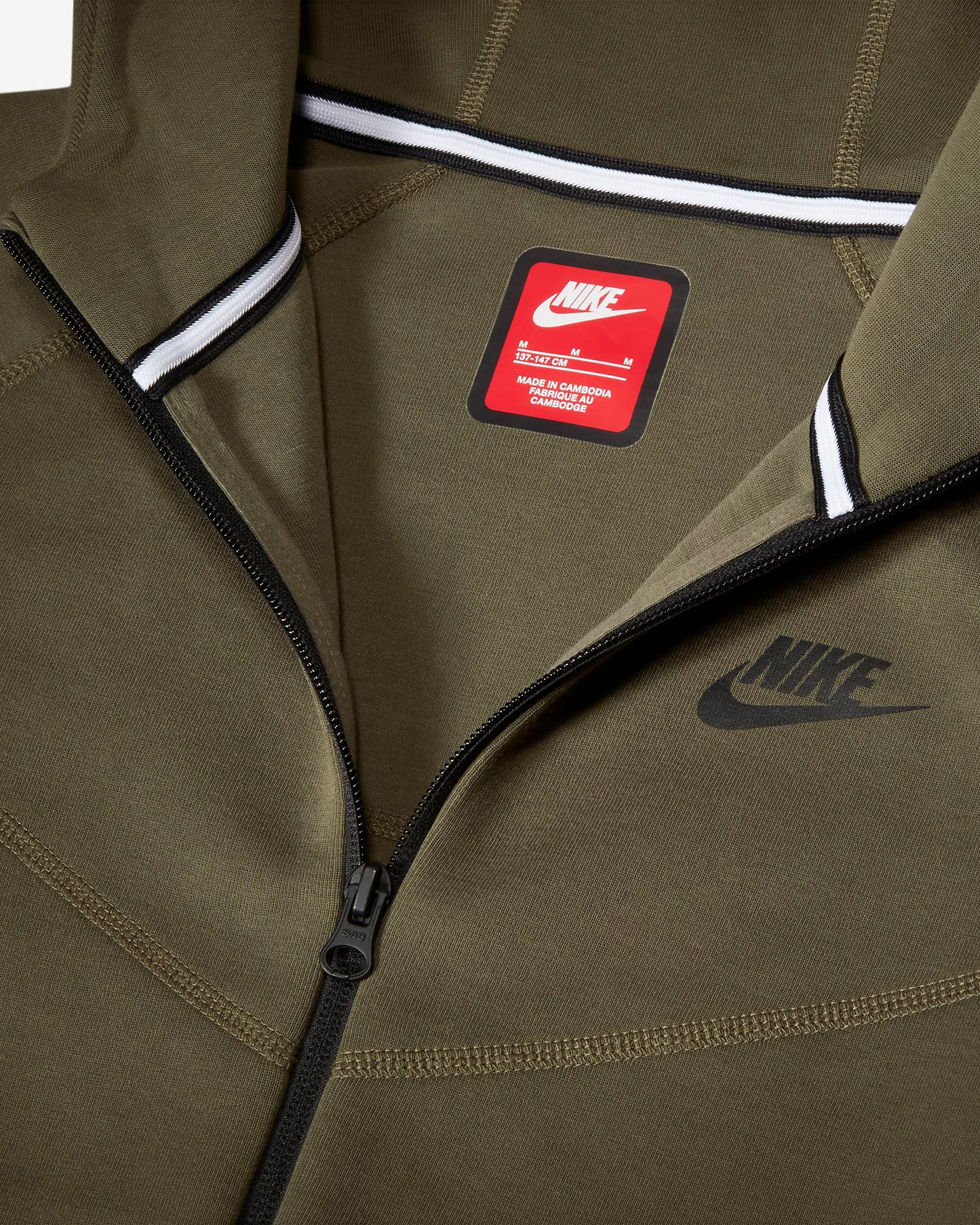 Nike Sportswear Tech Fleece Older Boys' Hoodie | Medium Olive