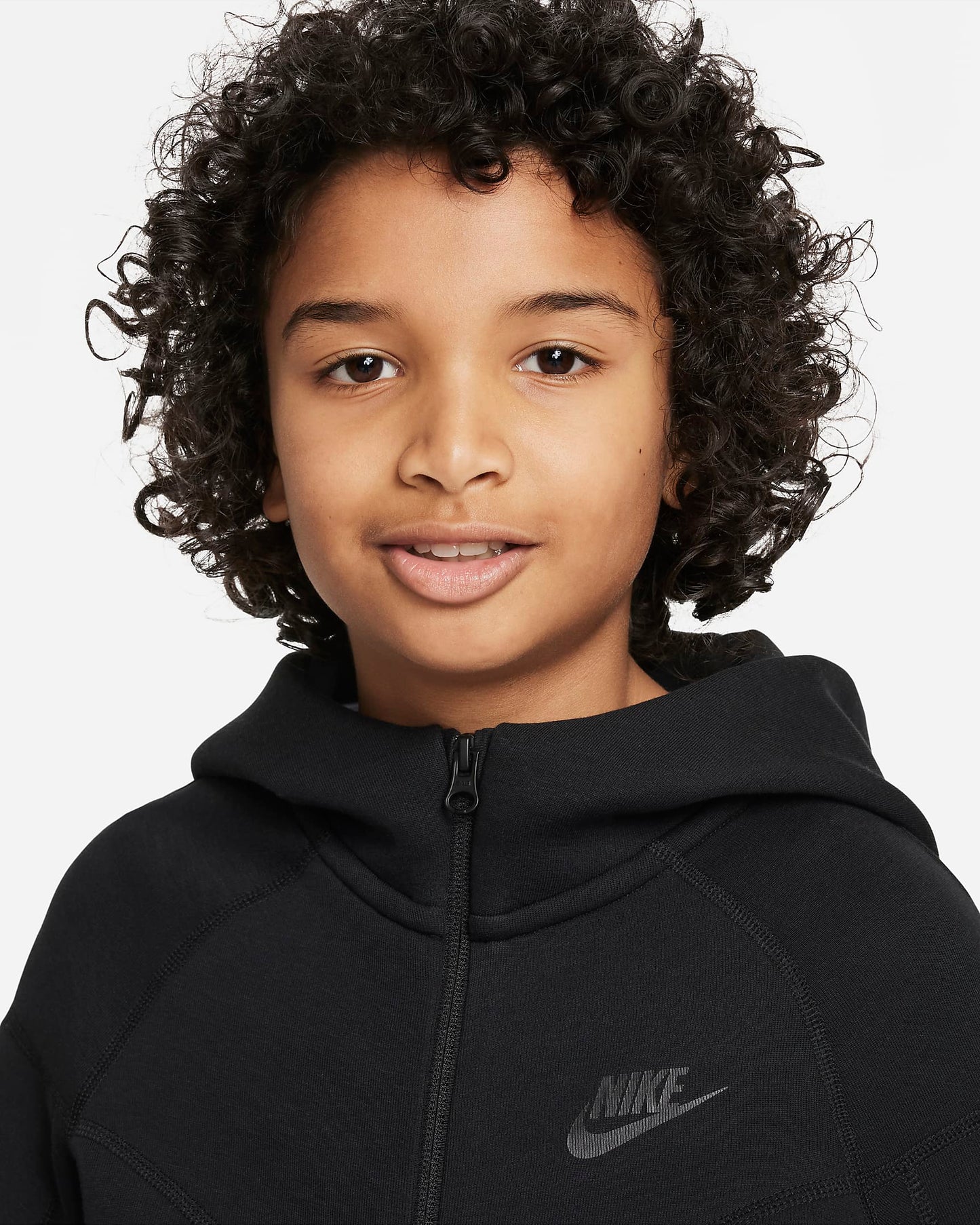 Nike Sportswear Tech Fleece Older Boys' Hoodie | Black