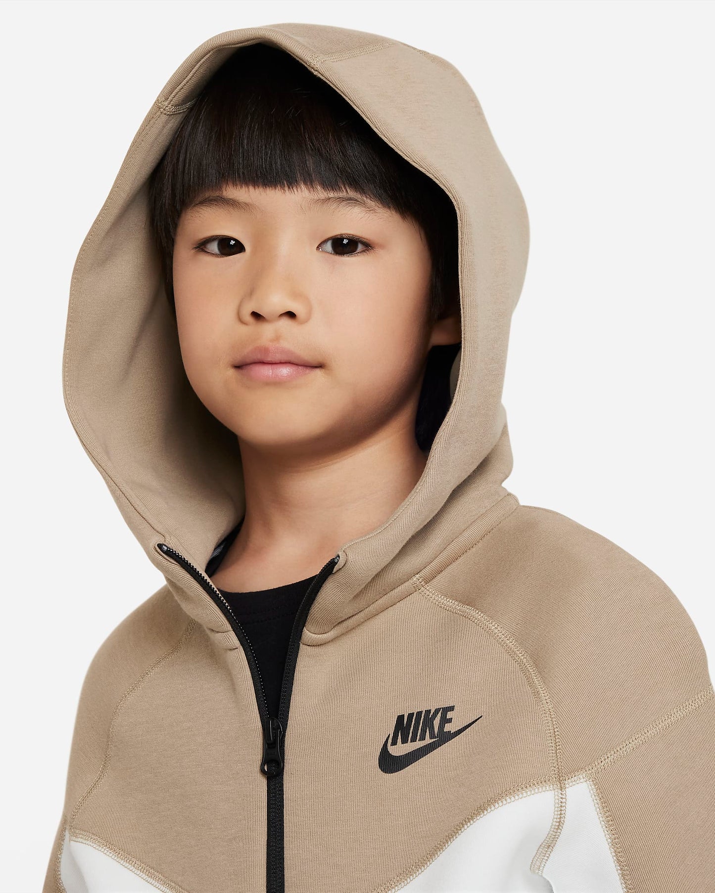 Nike Sportswear Tech Fleece Older Boys' Hoodie | Summit White