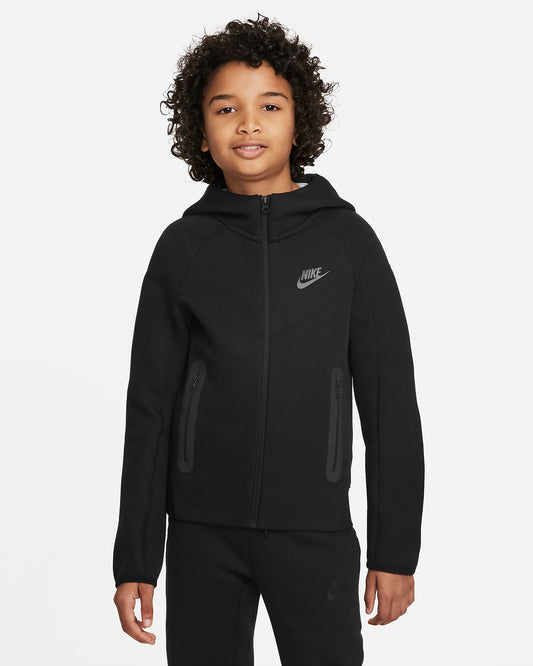 Nike Sportswear Tech Fleece Older Boys' Hoodie | Black