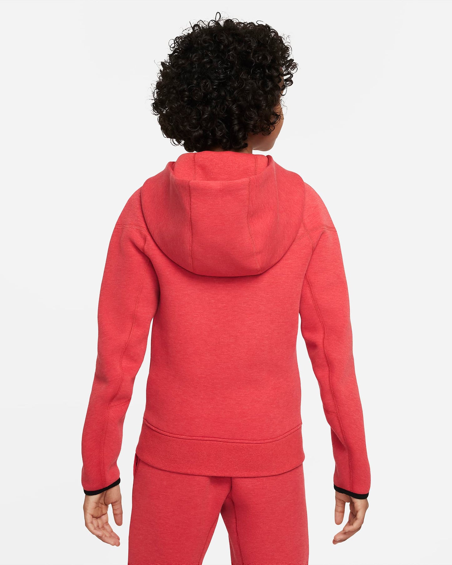 Nike Sportswear Tech Fleece Older Boys' Hoodie | Light University Red