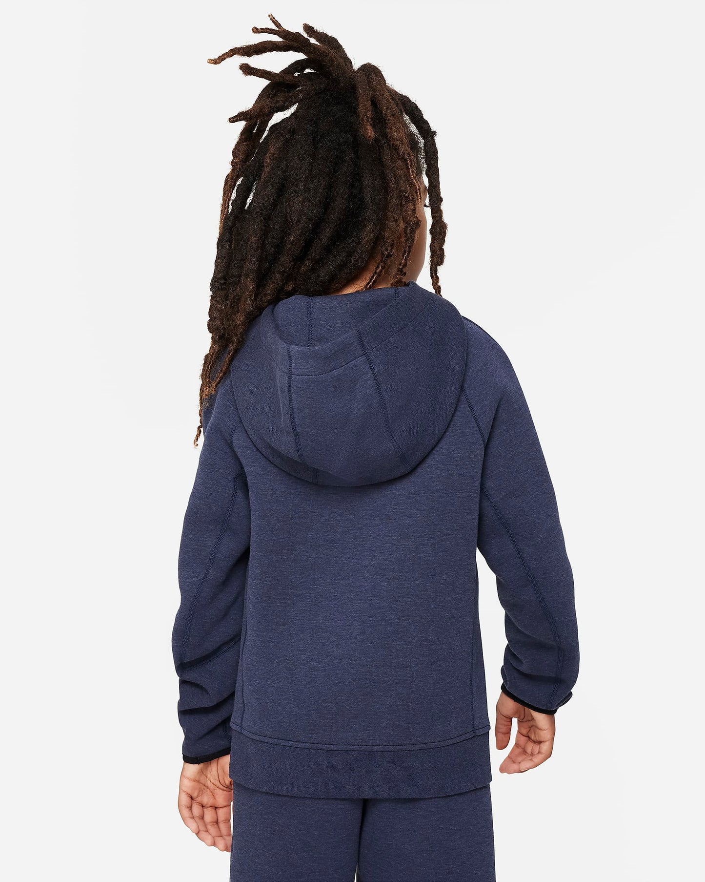 Nike Sportswear Tech Fleece Older Boys' Pullover Hoodie | Obsidian Heather