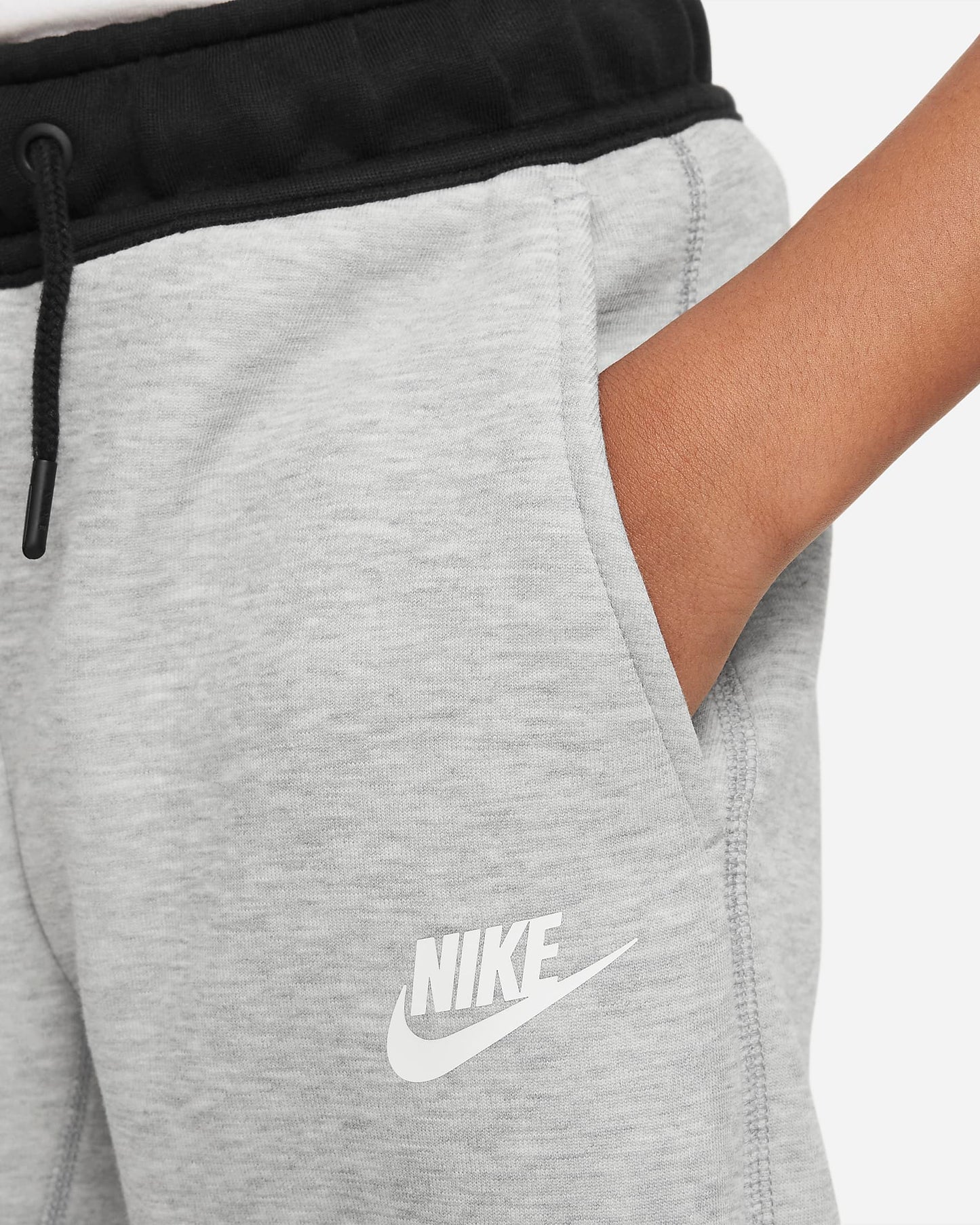 Nike Sportswear Tech Fleece Older Boys' Trousers | Dark Grey Heather