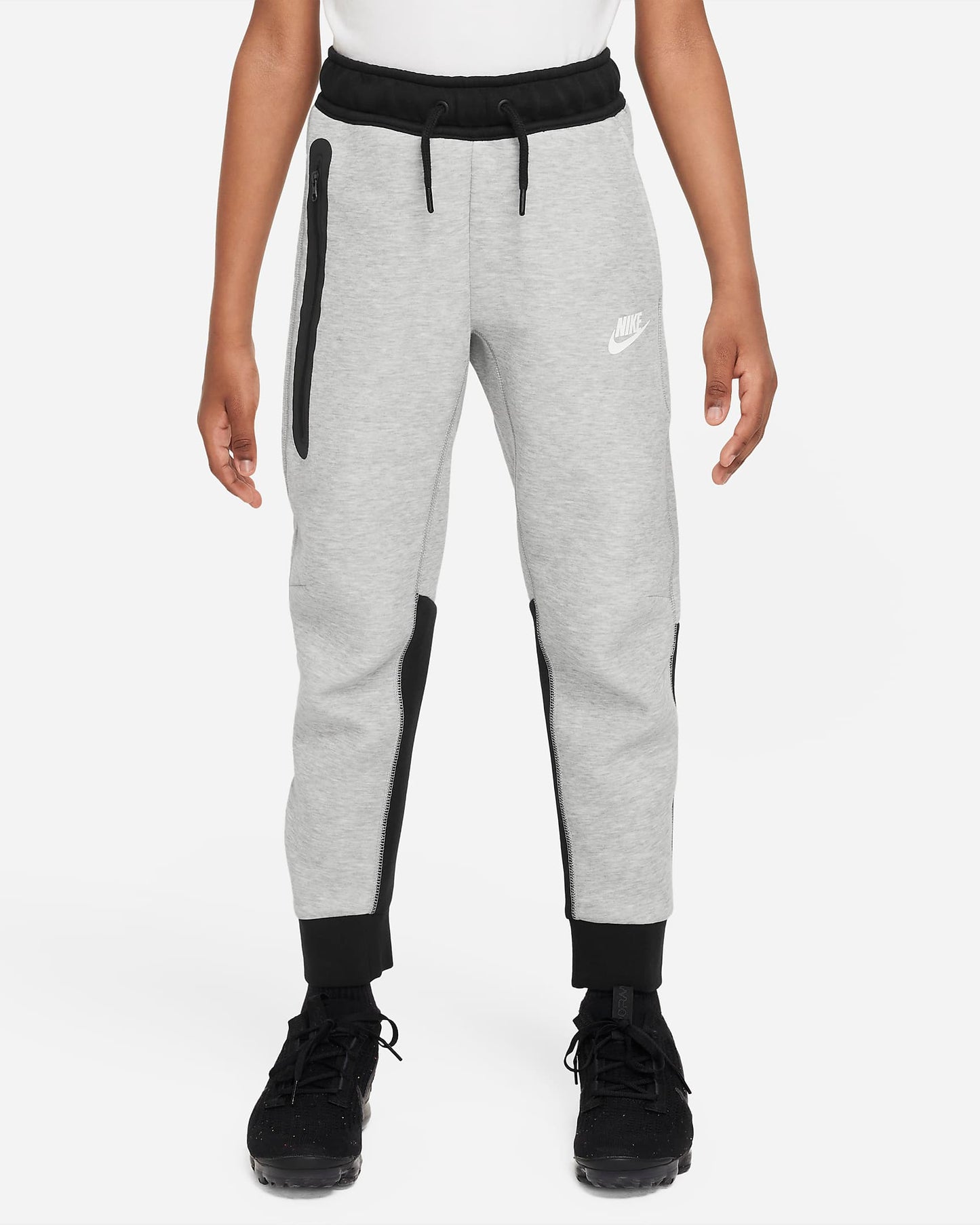 Nike Sportswear Tech Fleece Older Boys' Trousers | Dark Grey Heather