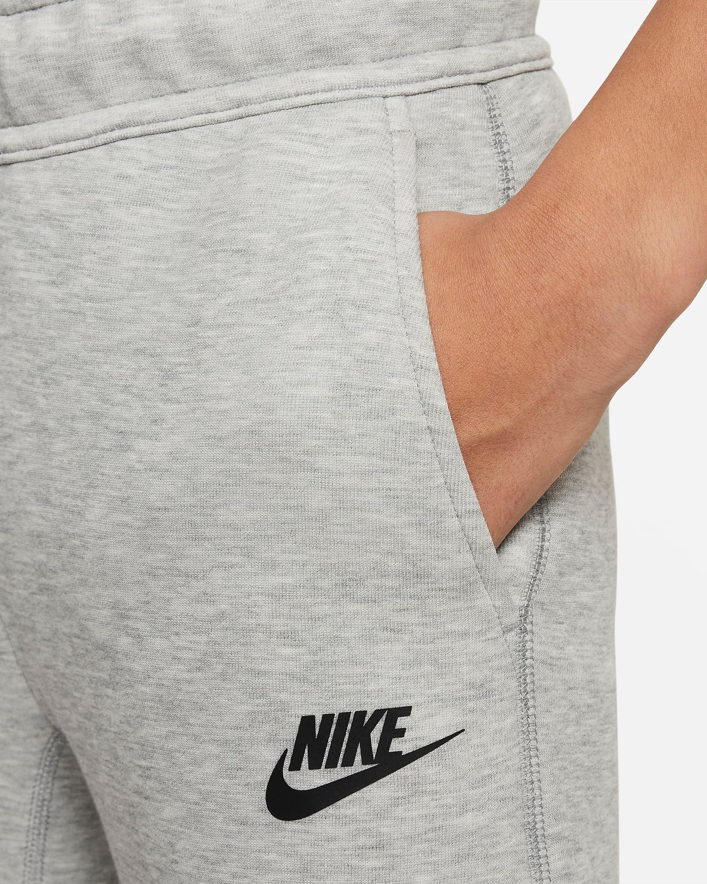 Nike Sportswear Tech Fleece Older Boys' Trousers | Dark Grey Heather