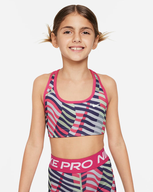 Nike Swoosh Older Girls' Reversible Sports Bra | Fireberry