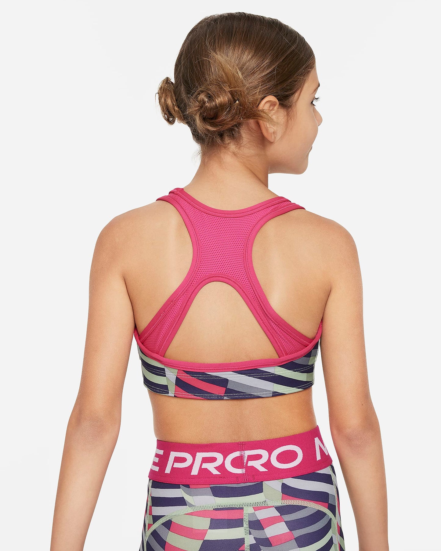 Nike Swoosh Older Girls' Reversible Sports Bra | Fireberry