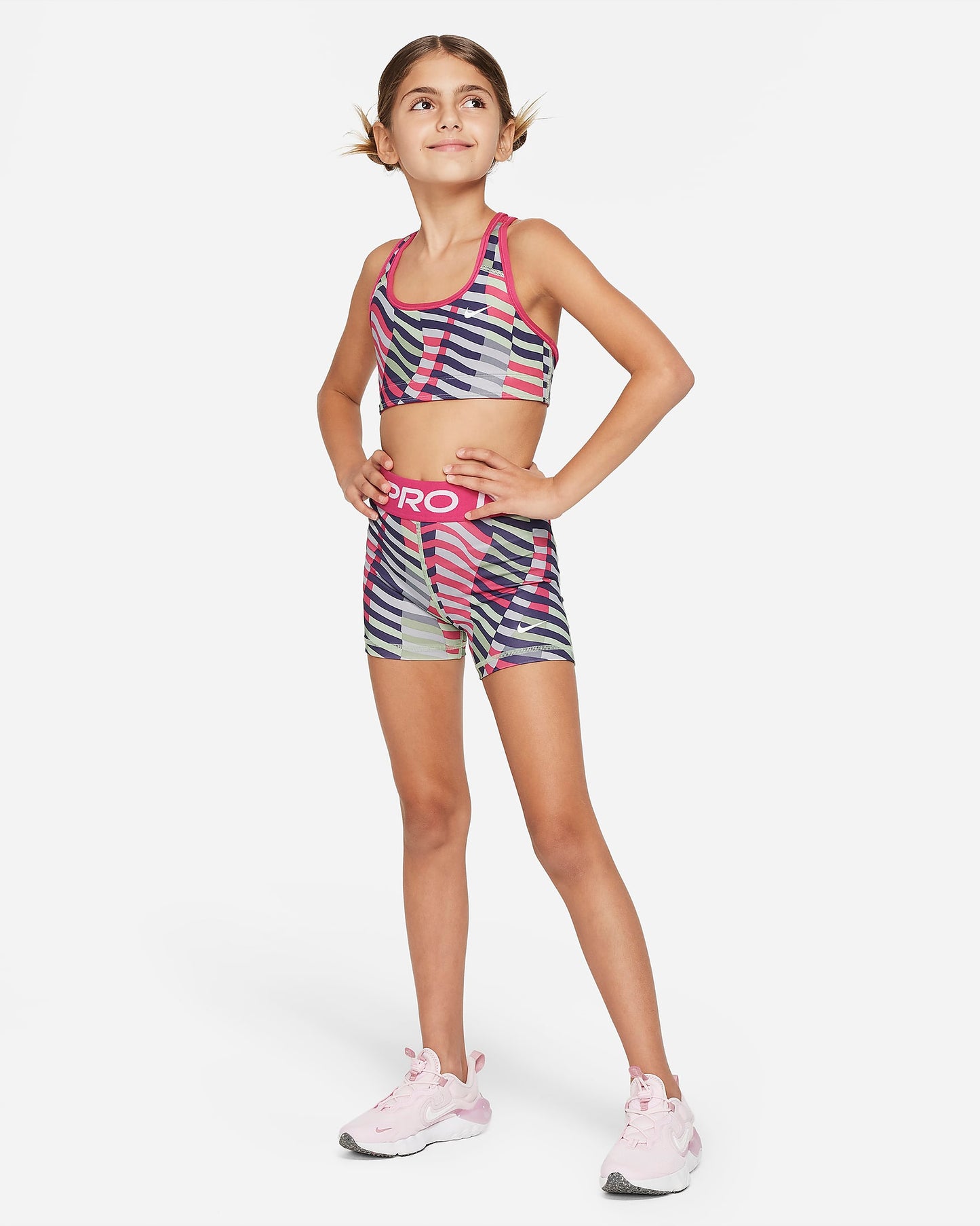 Nike Swoosh Older Girls' Reversible Sports Bra | Fireberry