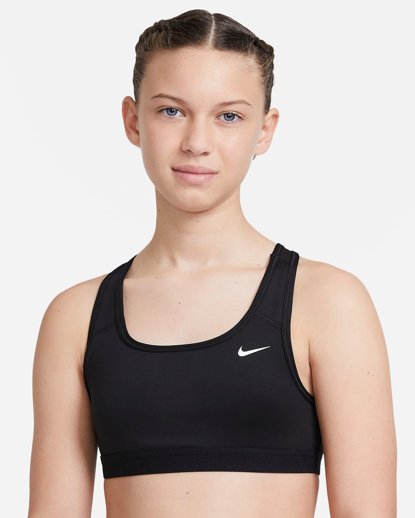 Nike Swoosh Older Girls' Sports Bra | Black