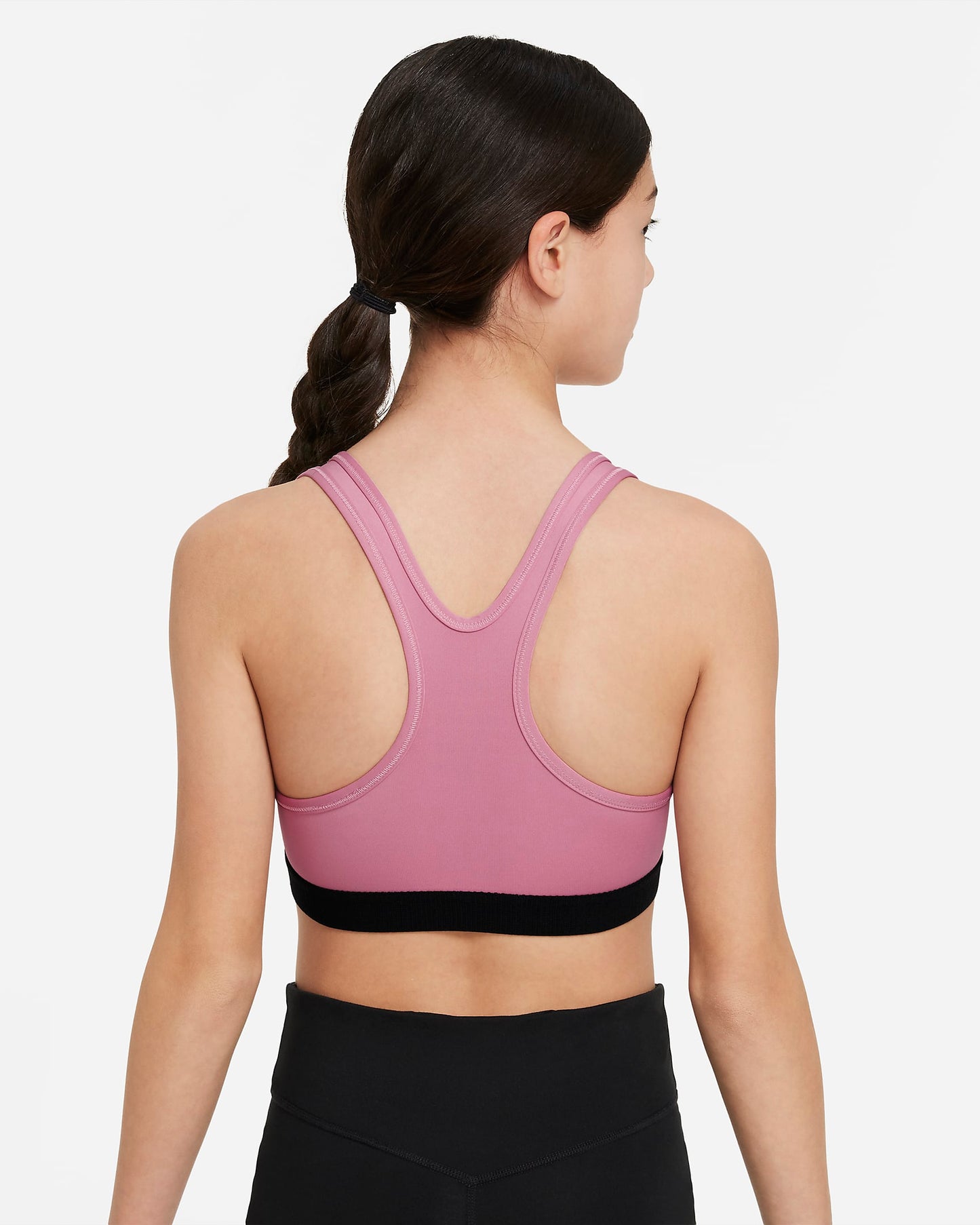 Nike Swoosh Older Girls' Sports Bra | Elemental Pink