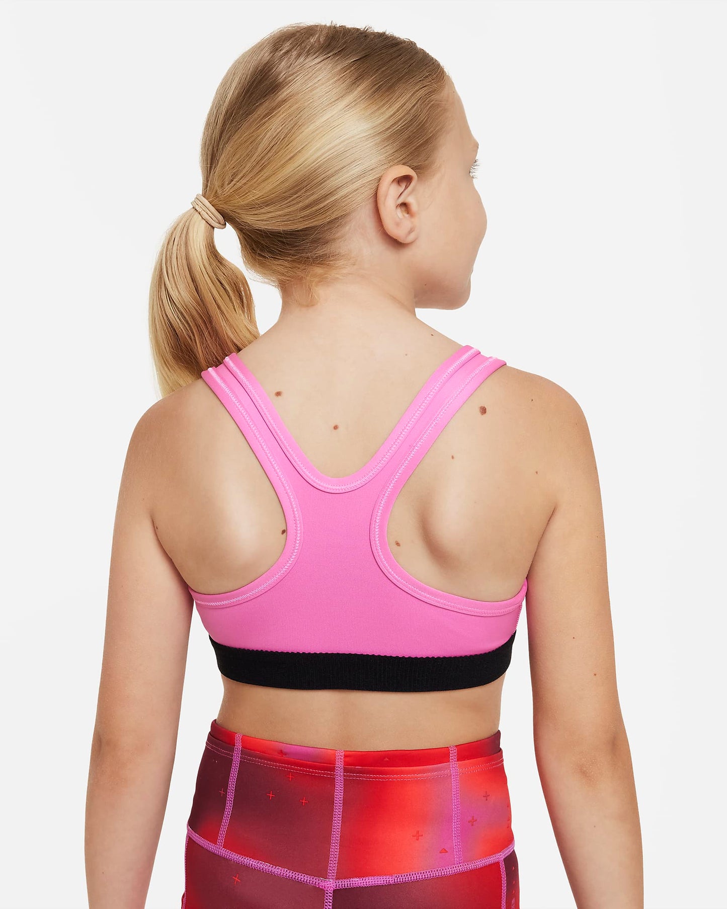 Nike Swoosh Older Girls' Sports Bra | Playful Pink