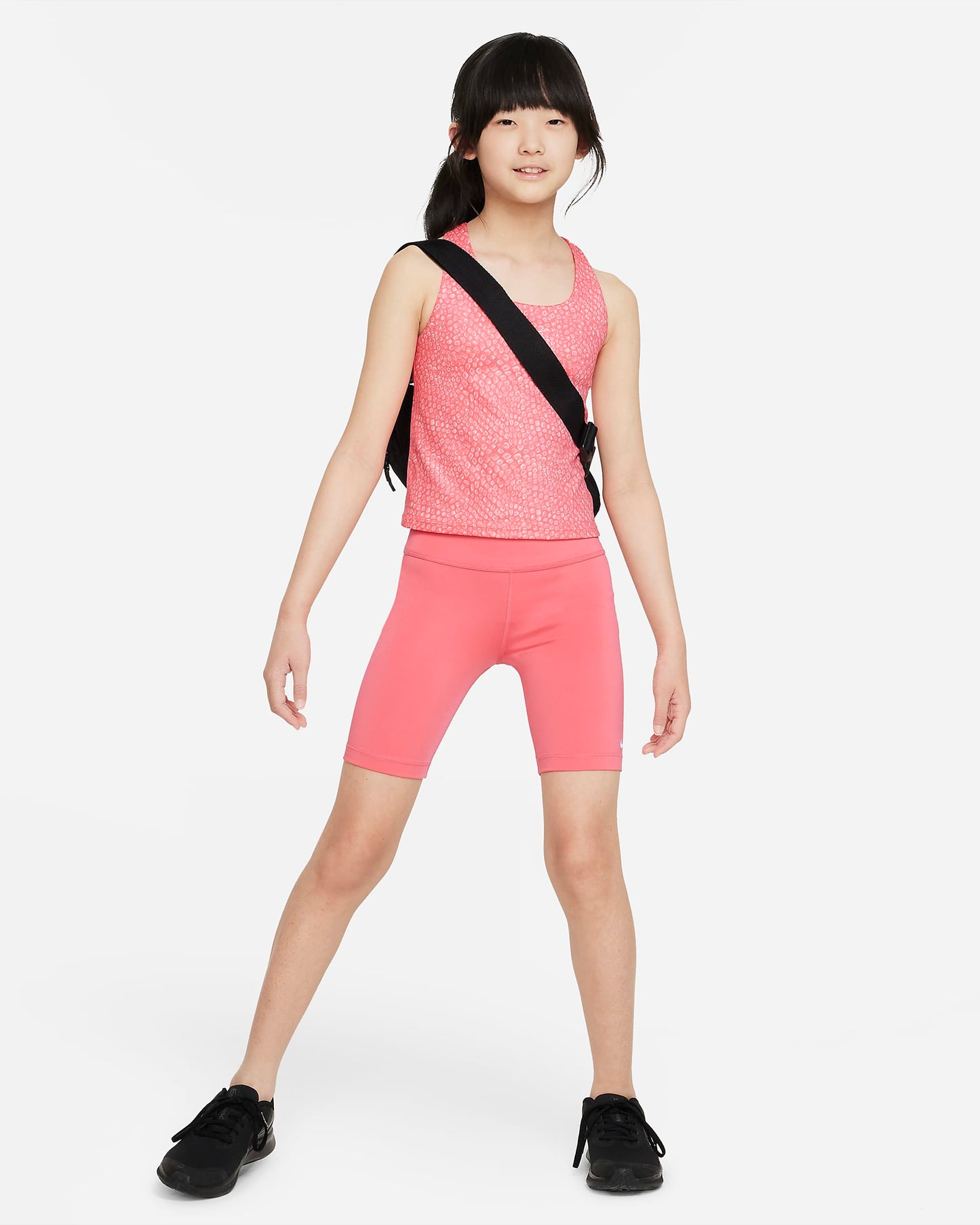 Nike Swoosh Older Girls' Tank Sports Bra | Sea Coral